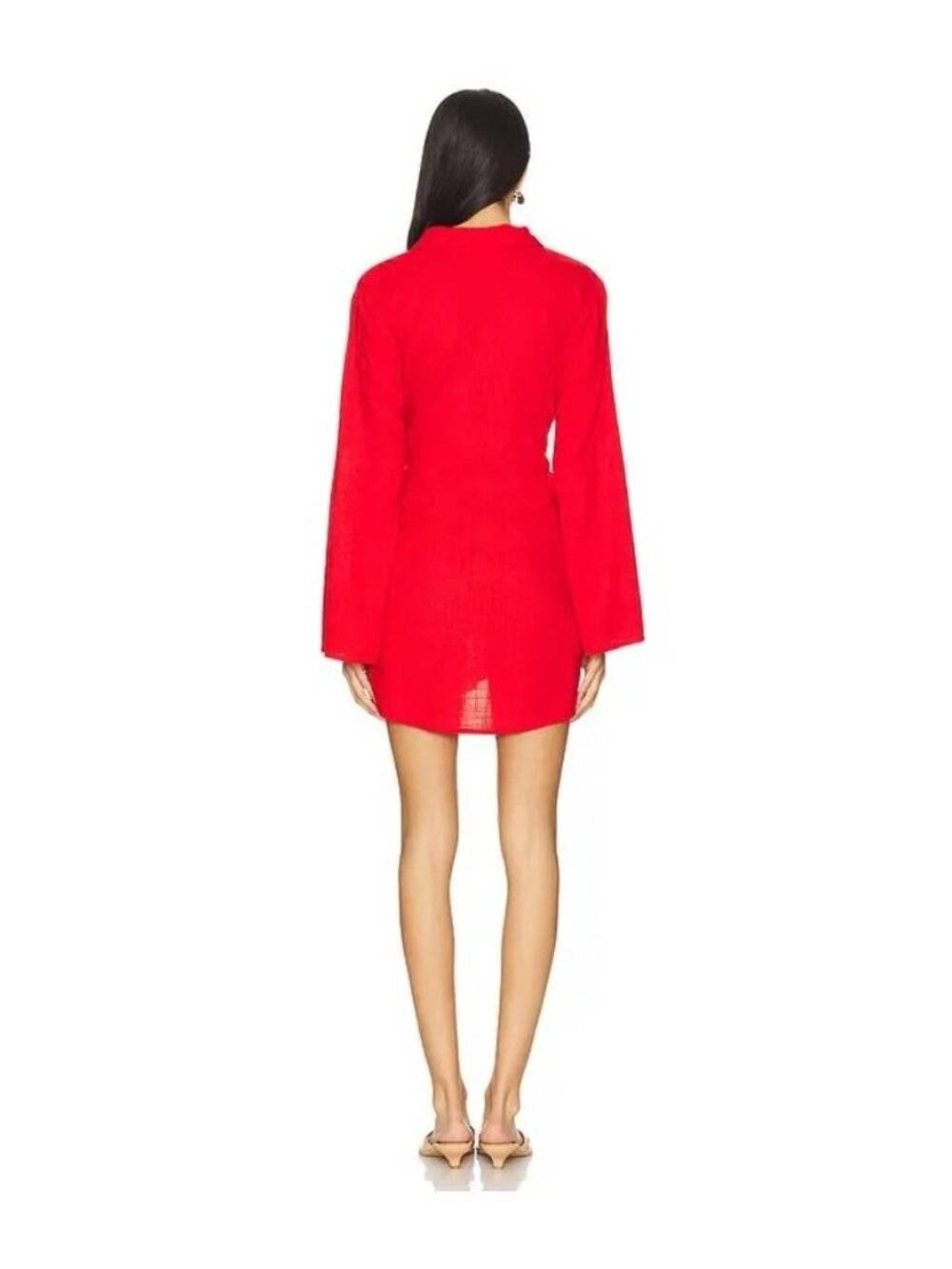 L*SPACE Las Palmas Dress - Flame red size S/ M - Picture 3 of 8